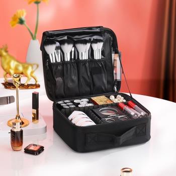 鴻貝 化妝包女小號手提便攜超火旅行化妝品收納包大容量化妝箱