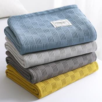 日式純棉毛巾被夏季薄款紗布毯子單人雙人午睡蓋毯空調夏天小被子