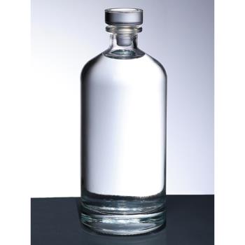 高檔精致透明玻璃白酒瓶密封1斤裝存儲酒瓶空瓶自釀分裝高級酒器
