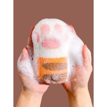 貓爪寶寶嬰兒洗頭海綿沐浴棉