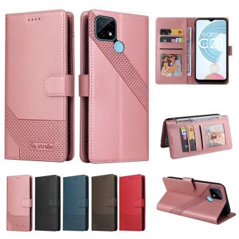 適用於Realme C21Y手機殼真我C25Y保護套realmec21皮套翻蓋式插卡
