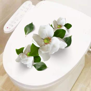 馬桶貼紙衛生間瓷磚創意花朵立體花3D浴室玻璃背景墻裝飾防水貼畫