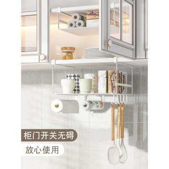 廚房櫥櫃置物架櫃門下掛架吊籃懸掛調料收納神器衣櫃分層儲物架子
