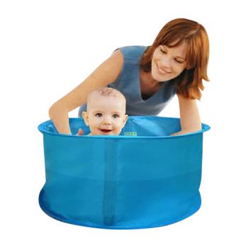 可折疊大號寶寶旅行洗澡桶 便攜兒童浴盆嬰幼兒沐浴桶泡澡池 可坐