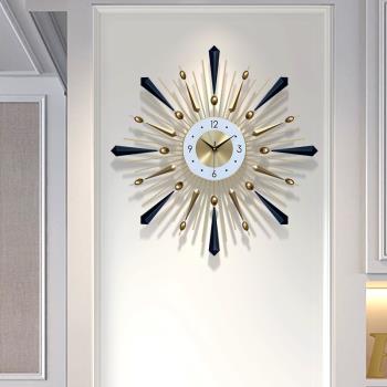 鐘表掛鐘客廳家用鐘飾時尚現代簡約時鐘個性大氣創意藝術輕奢掛表