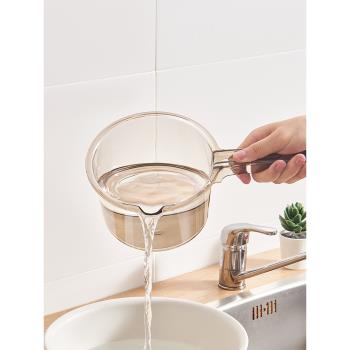 塑料水瓢加厚廚房水舀瓢家用長柄大容量水勺洗頭水舀子打水仗水瓢