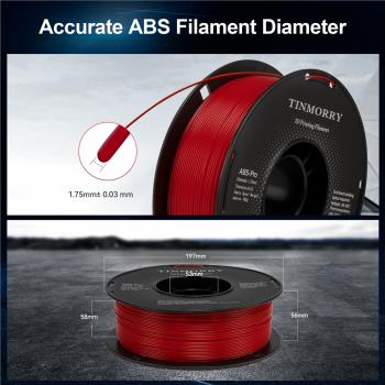 Tinmorry ABS/ABS+3D列印耗材3d列印機材料低氣味不開裂不易翹邊