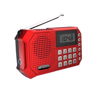 金正V02全波段迷你收音機藍牙插卡音響便攜隨身聽唱戲機錄音數字