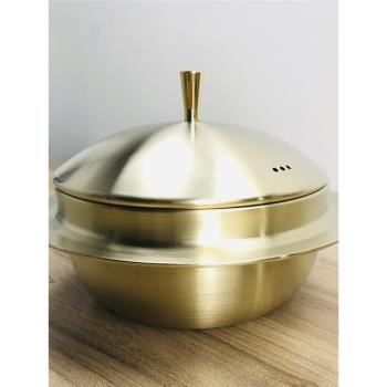 瑕疵物理不粘鍋韓式米飯鍋304三層鋼一體成型不銹鋼湯鍋16特厚2mm