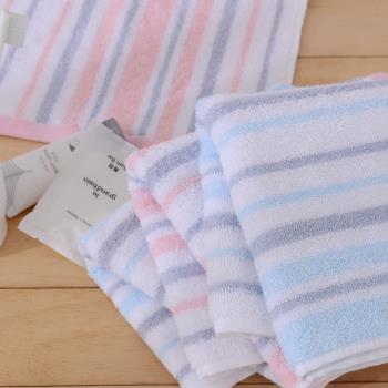 網紅爆款成人家用純棉毛巾柔軟舒適2020新款情侶日式條紋洗臉巾