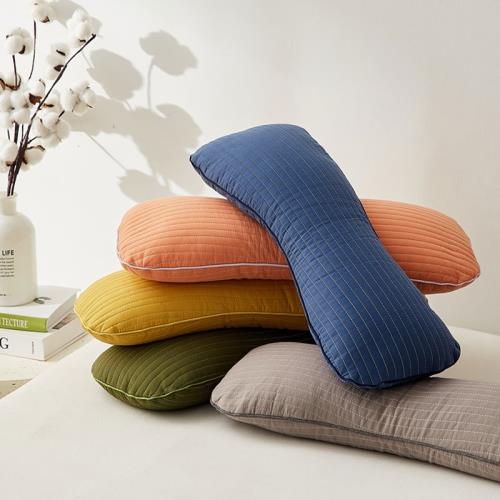 全棉蕎麥皮殼枕頭枕芯護頸椎助睡眠砂洗骨頭枕富貴包睡覺專用枕