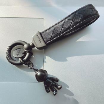 羊皮汽車鑰匙扣個性創意鑰匙掛件男女鑰匙圈精致鎖匙扣刻字BV-06