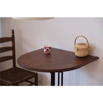陶野商店 | 中古vintage復古半橢圓桌實木餐桌咖啡桌甜品臺邊桌