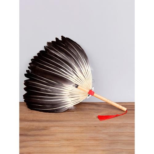 聚緣閣羽毛扇子蒲扇手工古風工藝扇諸葛亮孔明扇中國風鵝毛扇折扇