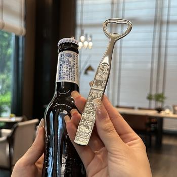 出口加厚 304不銹鋼啤酒開瓶器瓶起子個性創意多功能開蓋器起蓋器