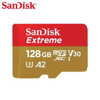【現貨免運】SanDisk Extreme 128G A2 V30 UHS-I U3 micro SDXC Gopro 專用 記憶卡
