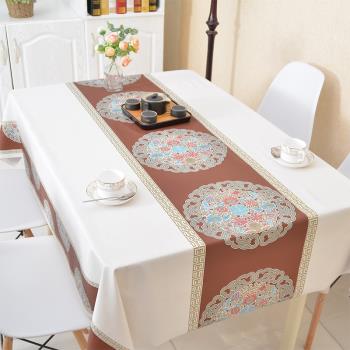 桌布防水防油防燙 免洗茶幾墊正長方形 餐桌布北歐臺布 家用蓋布