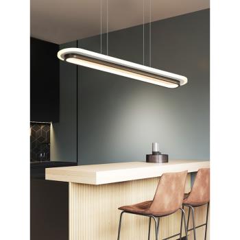 led長條燈辦公室吊燈超亮個性長方形吊線燈創意現代工作室餐廳燈