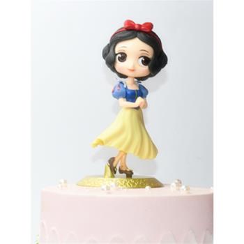 烘焙生日蛋糕裝扮擺件 Q版白雪公主花仙子美人魚愛麗絲美少女插件
