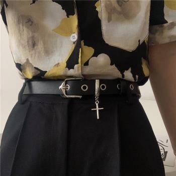 十字架ins風韓國簡約女裝飾皮帶