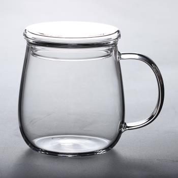 耐熱玻璃杯 耐高溫家用馬克杯辦公杯咖啡杯 可微波爐牛奶杯水杯子