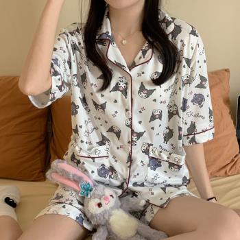 網紅日系女純棉庫洛米學生睡衣