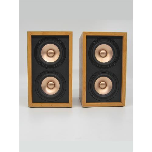 和音雙3寸喇叭全頻音箱無源桌面書架小音響家用前置環繞中后置