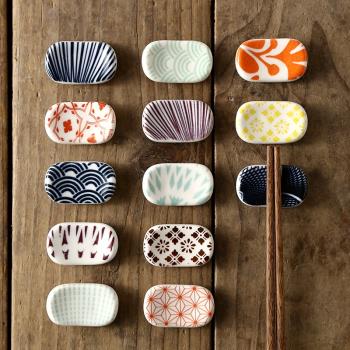 日式筷托餐具家用創意陶瓷筷子架和風個性湯勺架INS餐桌擺臺筷枕
