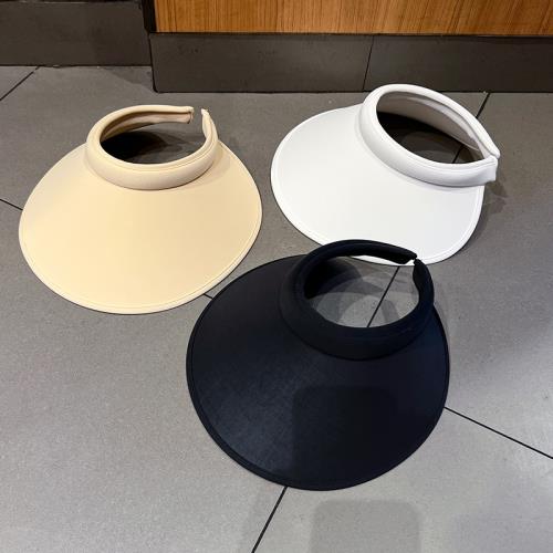 冰絲遮陽帽女夏季大檐UV防紫外線空頂帽子戶外騎車遮臉防曬太陽帽