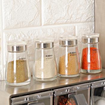 日本ASVEL玻璃鹽瓶鹽罐 撒粉調味瓶廚房家用胡椒粉瓶調料罐調料瓶