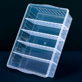 透明桌面收納盒塑料長方形收納筐抽屜整理盒多功能儲物盒置物籃子