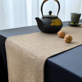 禪意中式桌旗日式和風茶桌布藝長條桌布布條茶席茶旗茶幾幹泡茶臺