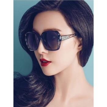 新款時尚太陽鏡女潮網紅明星同款墨鏡大臉街拍防紫外線眼鏡批發