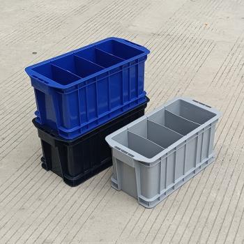 長方形塑料分格箱帶蓋可拆車載零件收納盒螺絲盒工具整理盒周轉箱