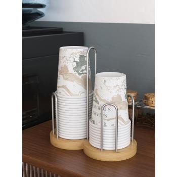 紙杯架取杯架一次性杯子架商用放咖啡杯水杯架放置架杯架子取杯器