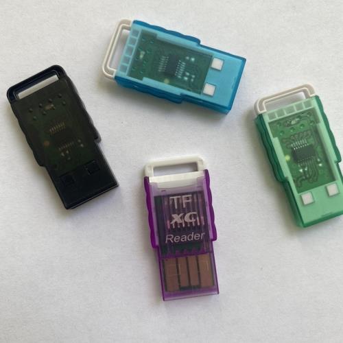 TF轉USB迷你音響箱讀卡器超薄高速MicroSD讀卡機支持512G帶燈簡包