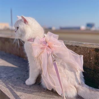 貓咪夢幻紫仙女背心外出衣服寵物