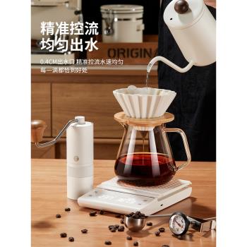 手沖咖啡壺套裝家用小型咖啡研磨機手搖咖啡豆全套器具手沖咖啡機
