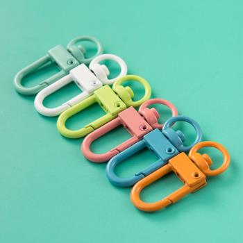 10個裝 小掛扣鑰匙扣掛件配飾鎖匙圈環配件DIY材料腰掛小扣蝦米扣