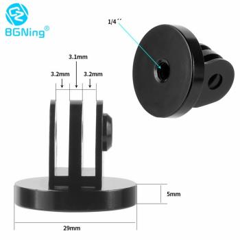 BGNing 小號三角1/4轉接頭適用GoPro13/10大疆Insta360三腳架配件