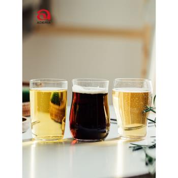 日本進口aderia精釀啤酒杯IPA玻璃杯酒具石塚硝子套裝冷飲果汁杯