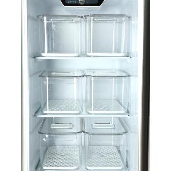 透明冰箱收納盒食品級透明保鮮盒儲物筐冷凍專用蔬菜廚房置物盒