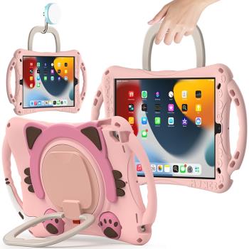 適用蘋果iPad保護套2021款10.2寸硅膠防摔兒童mini456卡通18款9.7寸可愛2022新款Pro11全包套10代Air5手提殼