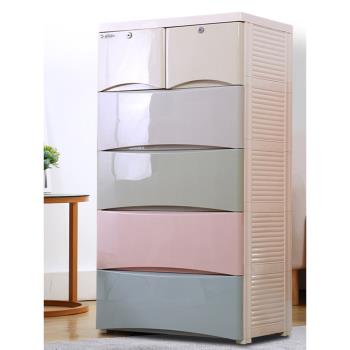 特大容量收納櫃子抽屜式儲物箱塑膠加厚家居置物櫃衣服用品整理櫃