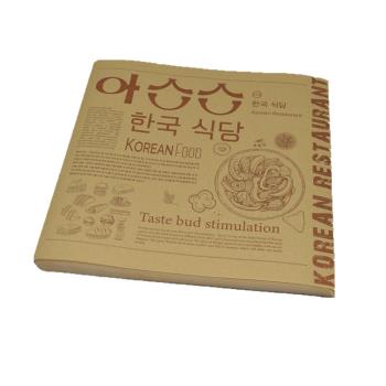 韓式炸雞小吃餐廳托盤墊英文報紙
