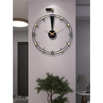現代簡約掛鐘客廳輕奢家用創意掛墻時鐘個性時尚網紅裝飾藝術鐘表