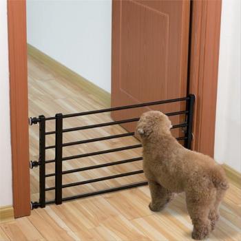 隔離欄寵物泰迪客廳塑料門欄免打孔防護欄樓梯口家庭擋狗用柵欄門