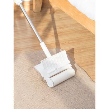 加長柄粘毛器滾筒大號可撕式家用地板地毯清潔除塵黏頭發沾毛神器