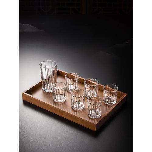 酒具中國風白酒杯分酒器套裝家用玻璃一兩小酒盅黃酒土燒酒口杯子|酒杯