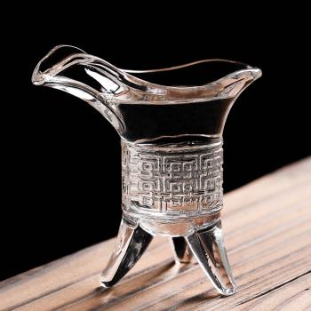 創意古代烈酒三足中式小號爵杯